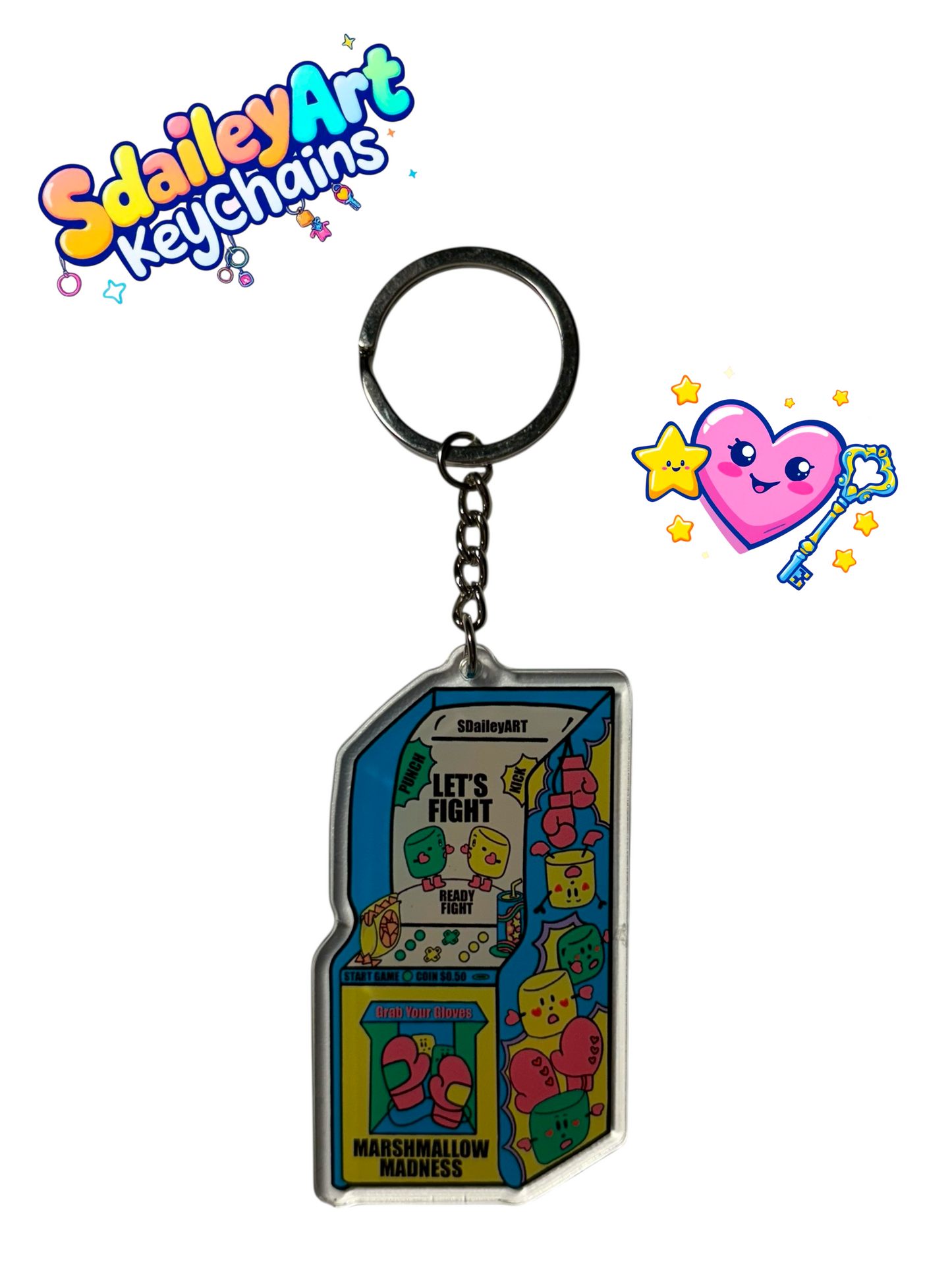 Marshmallow Madness Keychain