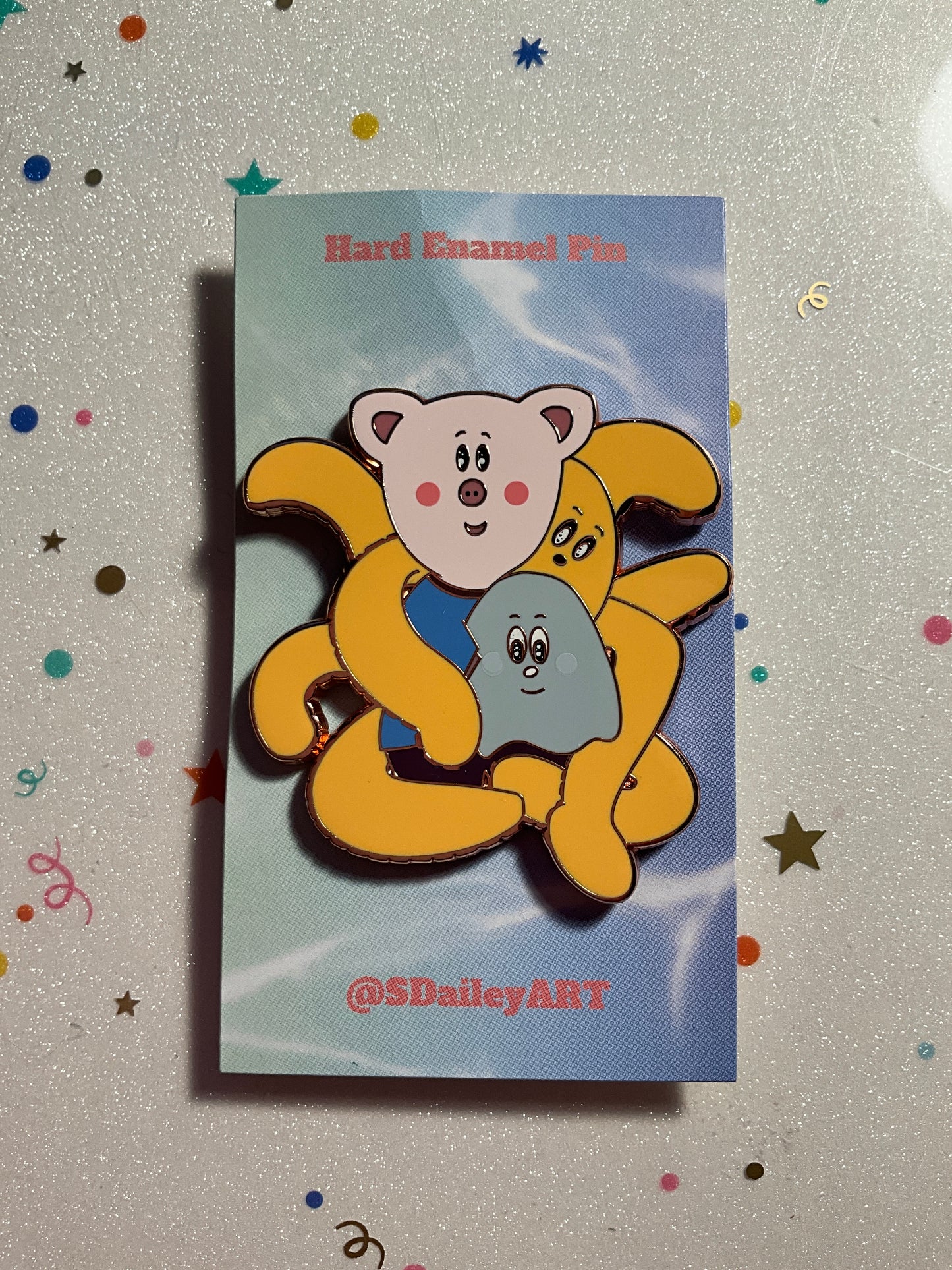 Octo Enamel Pin