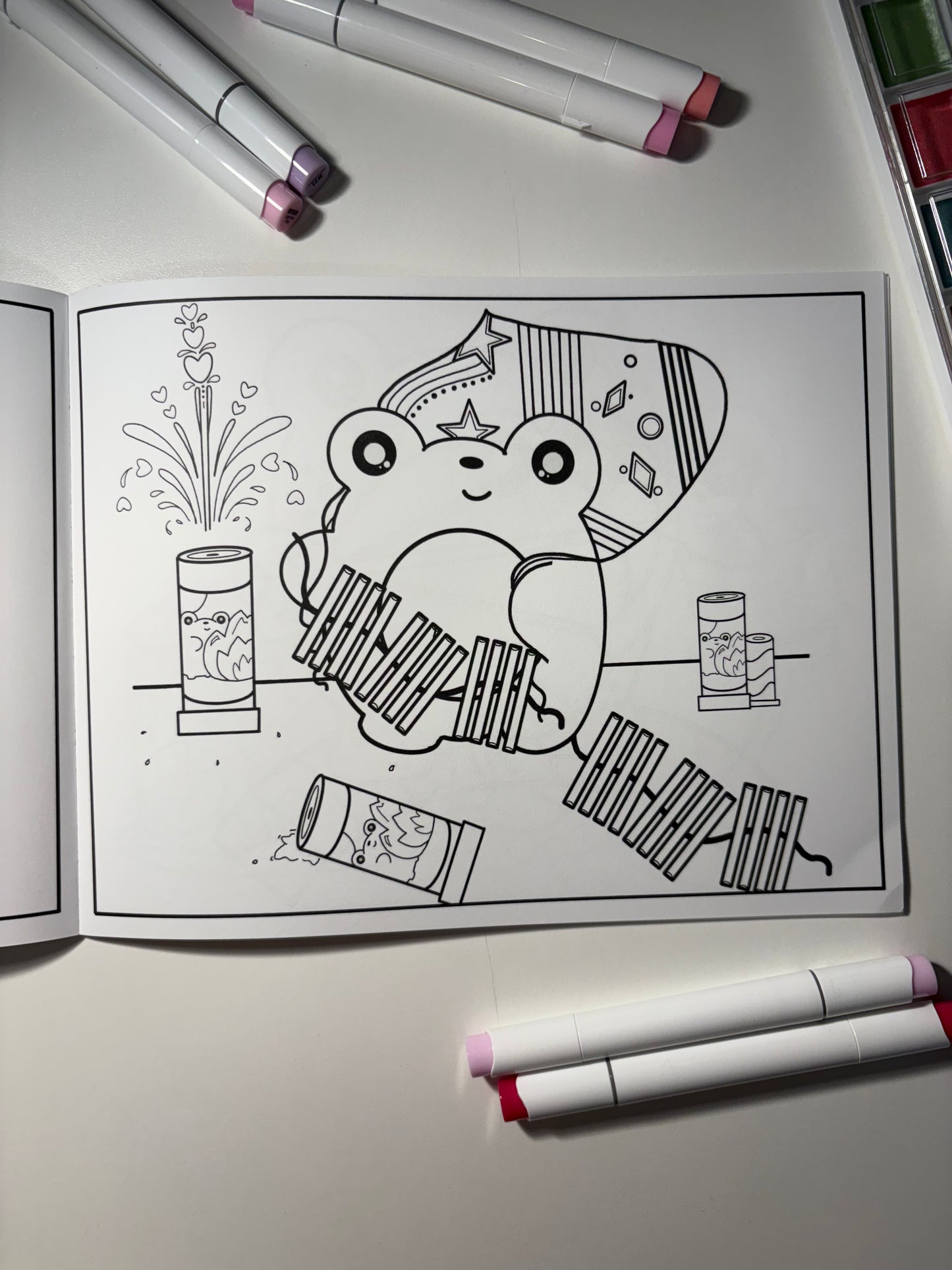 Frog Of The Forest Coloring Book ( Double Sided )