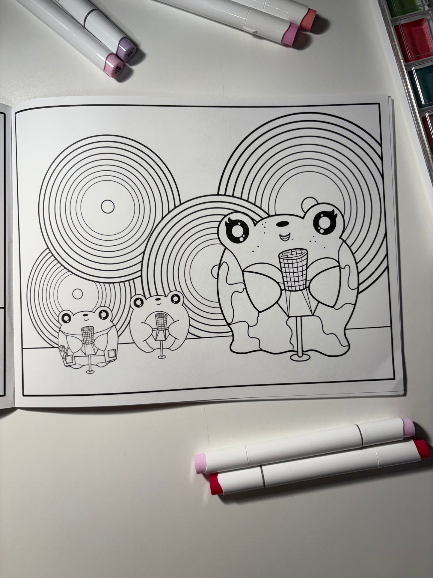 Frog Of The Forest Coloring Book ( Double Sided )