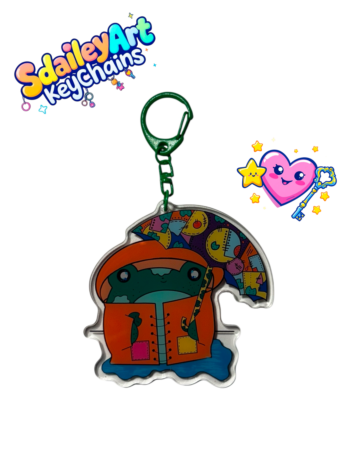 Rainy Day ( Orange ) Keychain