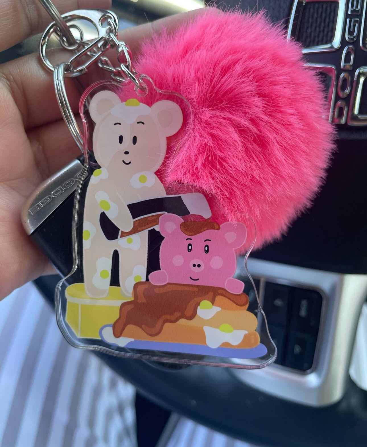 Breakfast Playtime Keychain