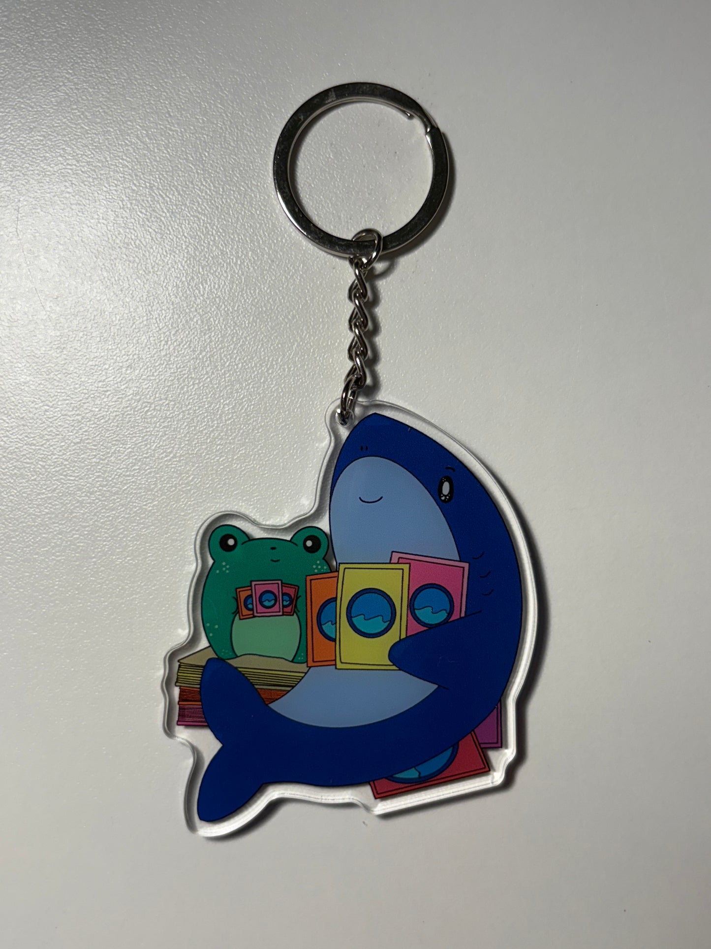 Sharkie and Frog keychain