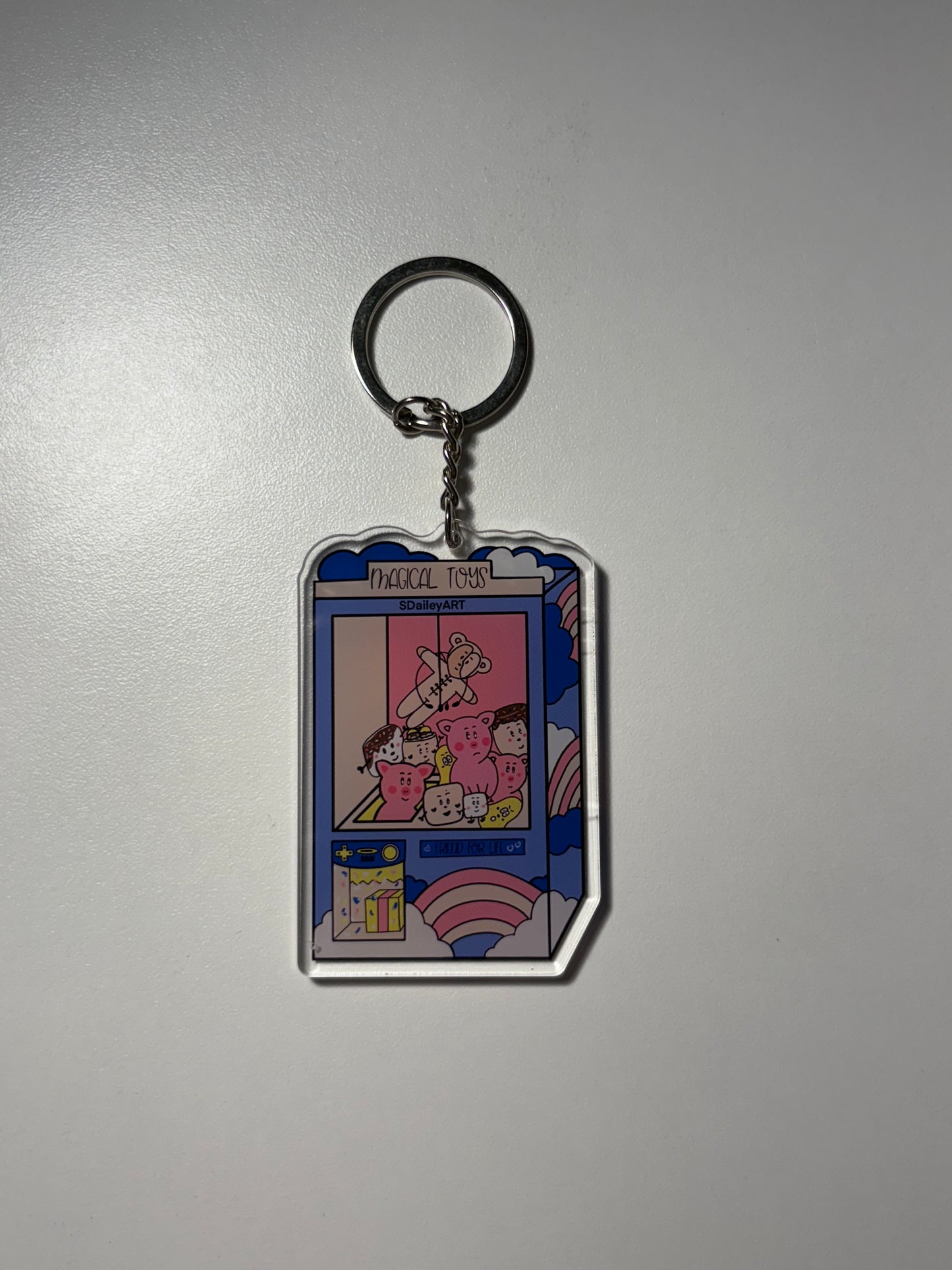Magic Toy Claw Machine Keychain