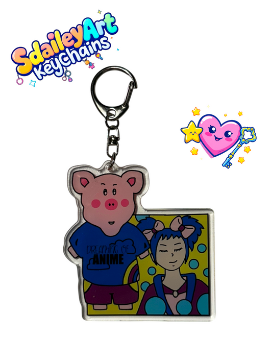 Love Anime Keychain