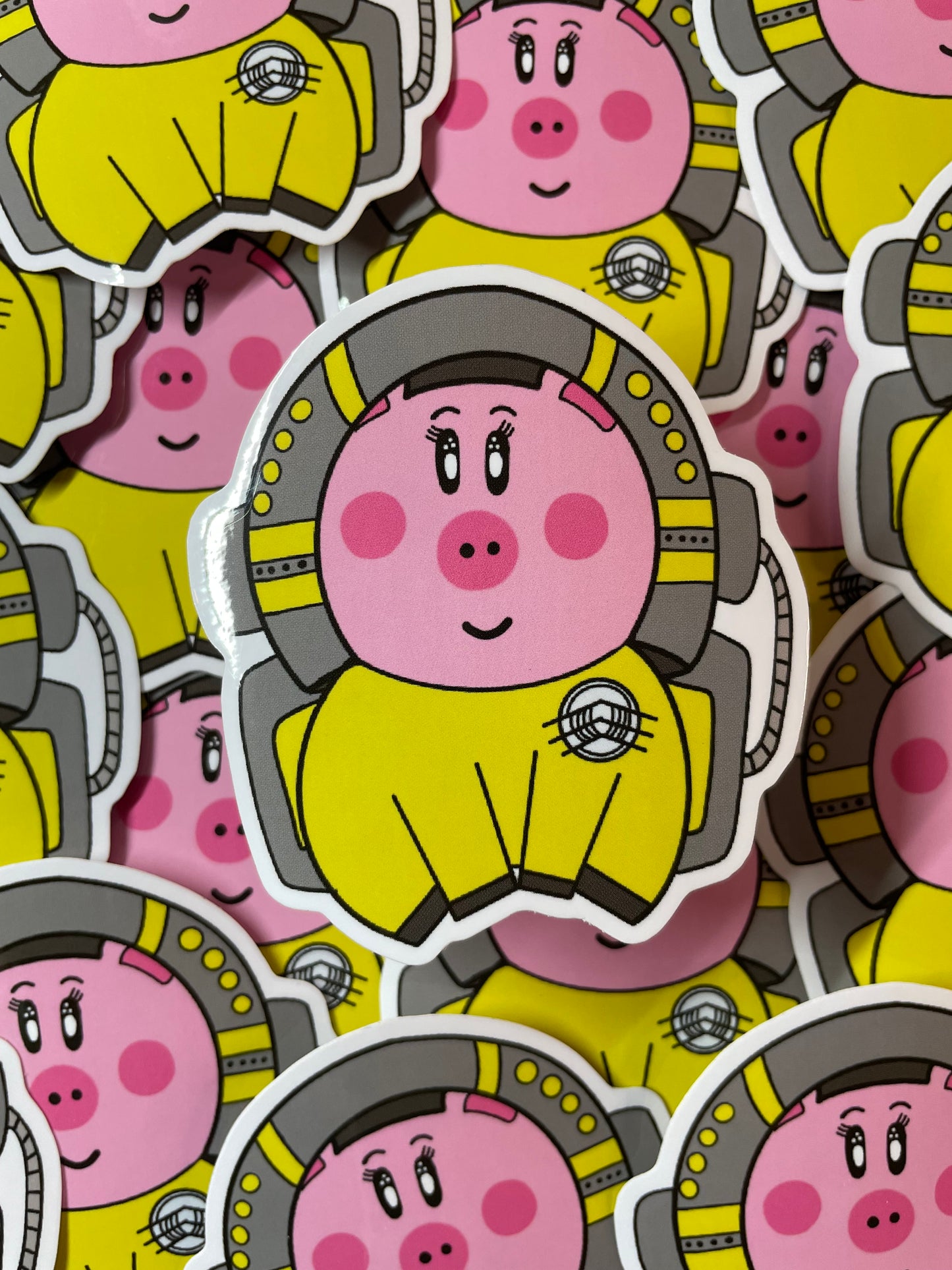Astro Pig Stickers