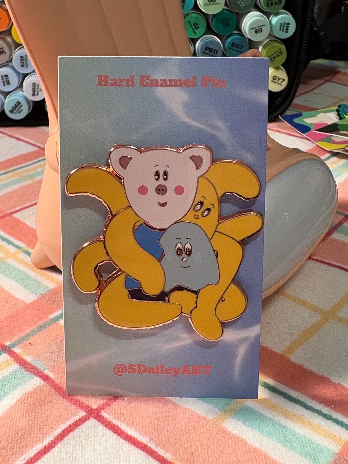 Octo Enamel Pin