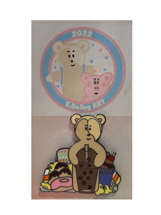 Junk Food Eddie Enamel Pin