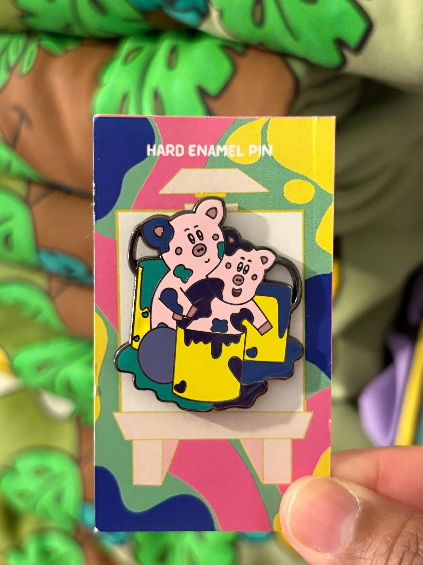 Painted Pig Enamel Pin