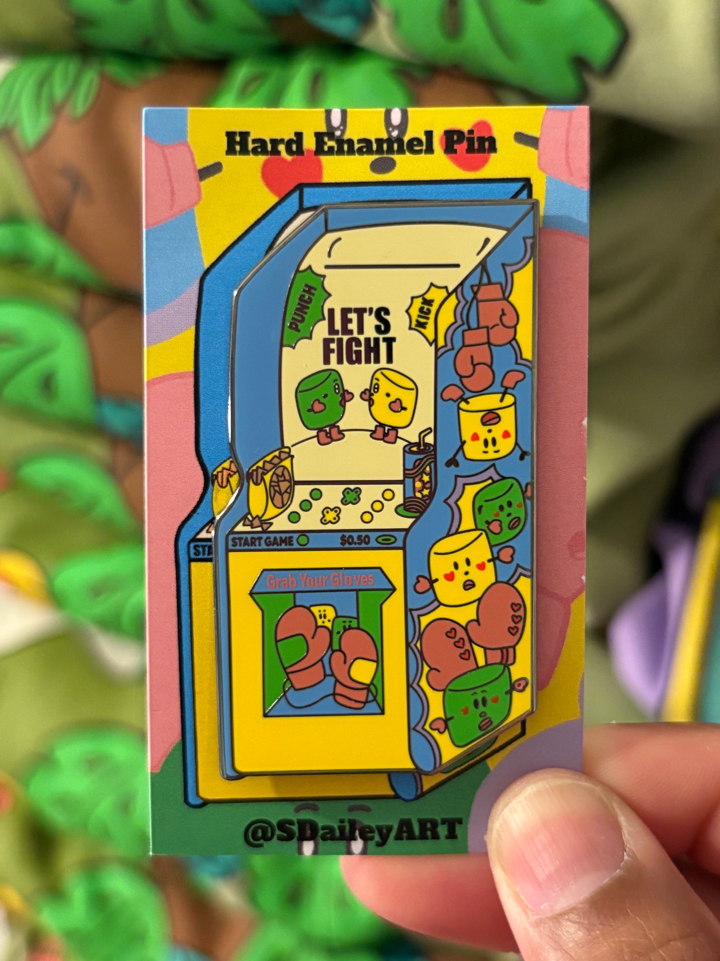 Lets Fight Enamel Pin