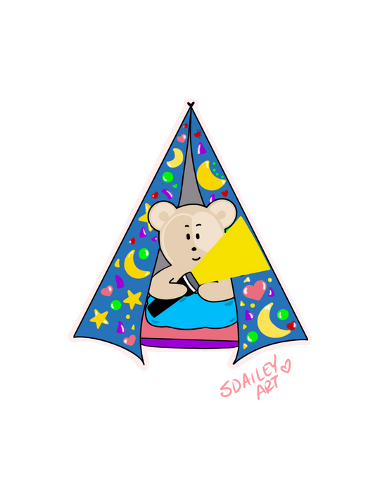 Nighttime Eddie sticker