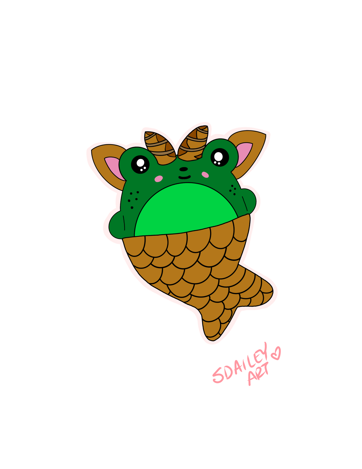 Frog / Fish  Sticker