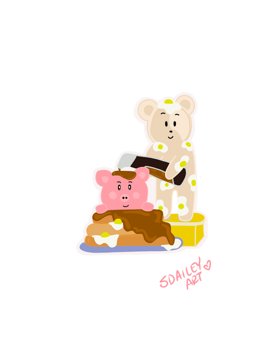 Pancakes and Eggs Sticker