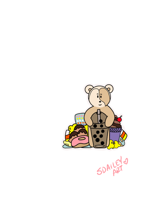Junk Food Eddie Sticker