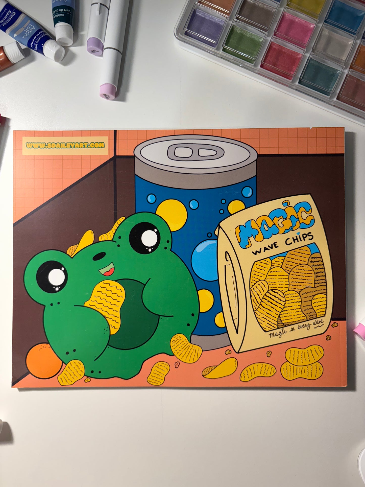 Frog Of The Forest Coloring Book ( Double Sided )