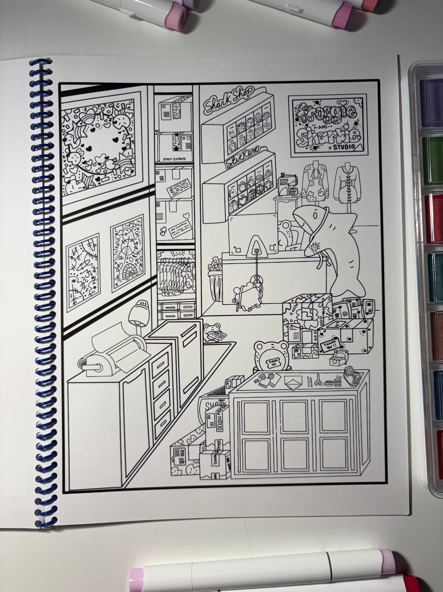 Sharkie and Friends Coloring Book