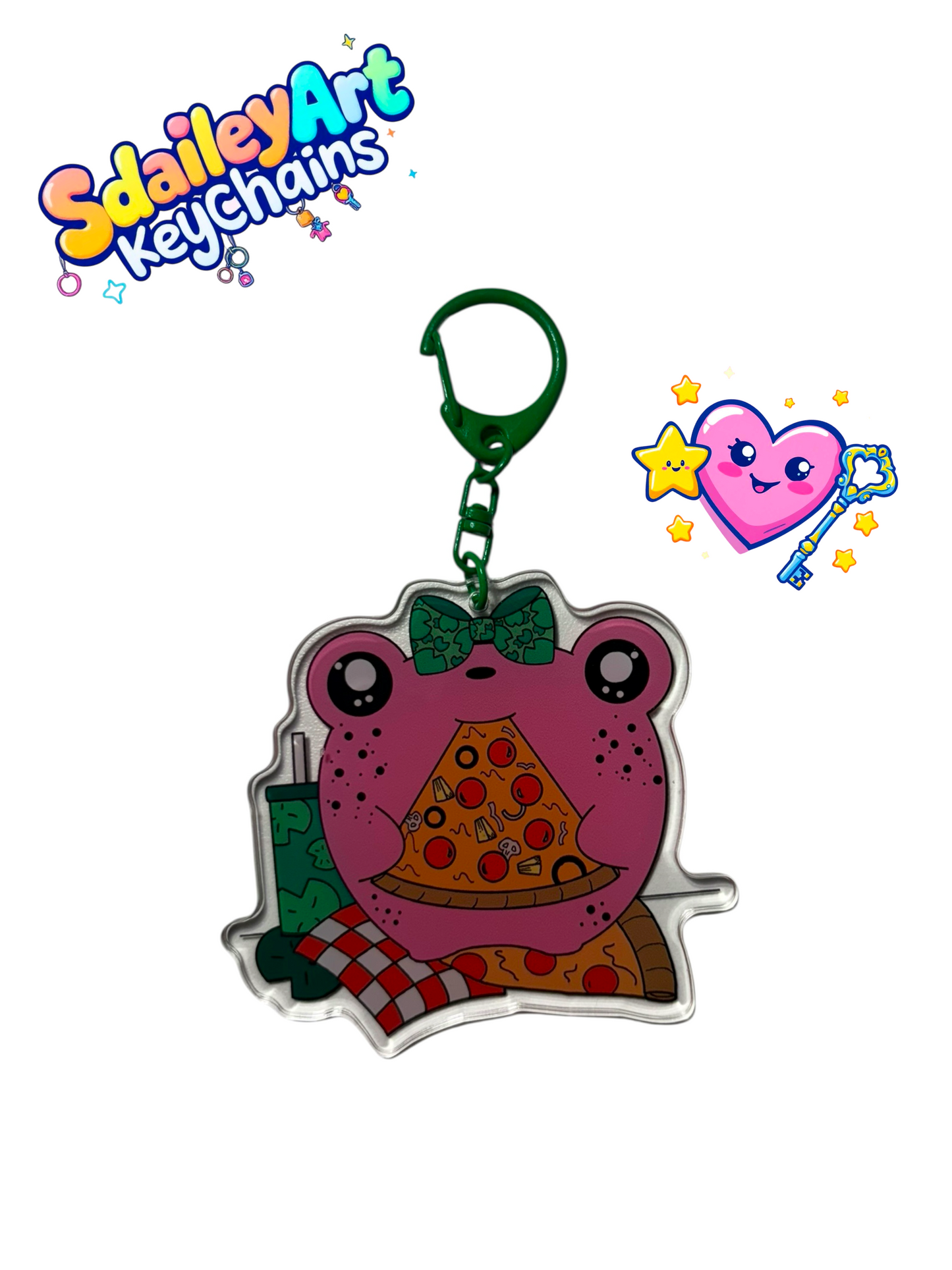 Pizza Time Keychain